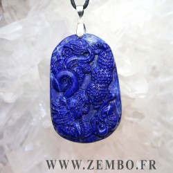 pendentif dragon en lapis lazuli